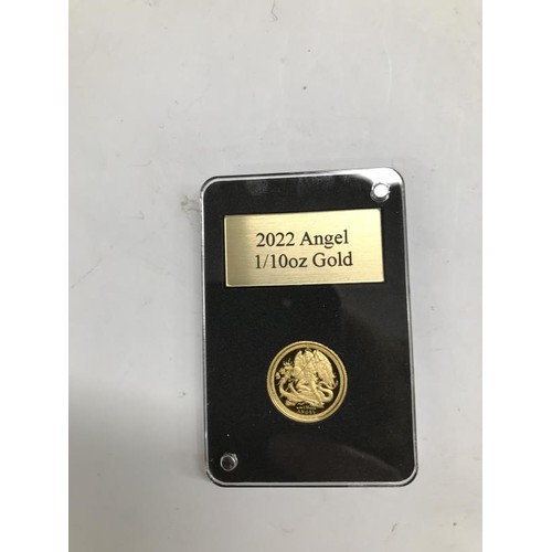 1165 - A Rare Limited Edition Gold And Silver Angel Coin Set, Comprising Limited To 52 a Gold 1 oz and Silv... 