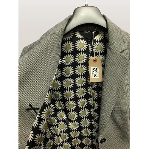 2002 - Paul Smith - New Jacket 
Black Label Tailored Wool 
Baby Houndstooth Jacket 
Daisy Lining.