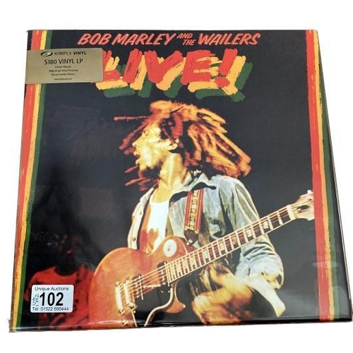 102 - Bob Marley Live. Sealed. Simply Vinyl. 180 gram vinyl