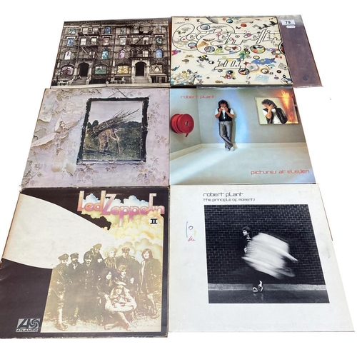 79 - 6 Led Zeppelin / Plant Lps Vinyl Rcm good, Covers rcm good+