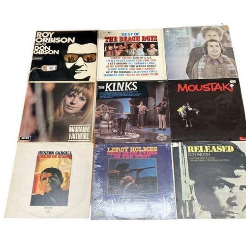 90 - 30, 50/60s LPs including Elvis, Kinks etc