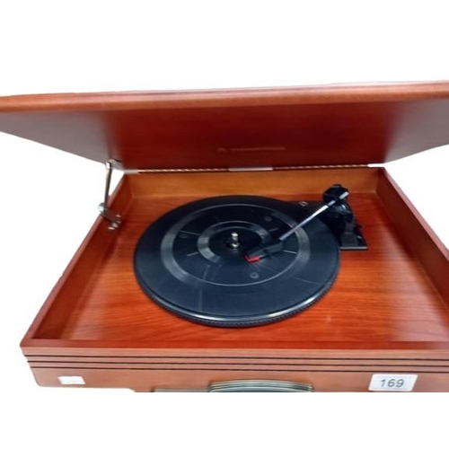 169 - A Steepletone Edinburgh record player, CD & Radio