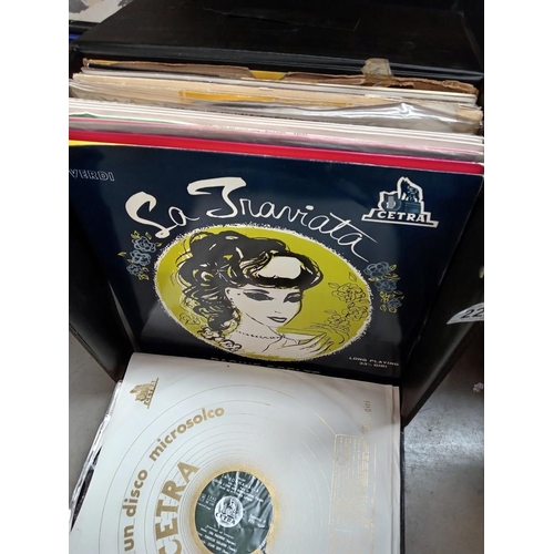 222 - A box of classical LPs