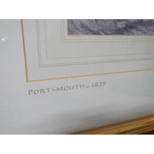 330 - A framed and glazed Tate Gallery J M W Turner RRA 1775-1851 print entitled 'Portsmouth 1825'. COLLEC... 