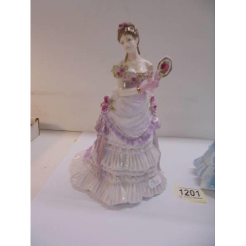 1201 - Two Royal Worcester limited edition figures - 'The First Quadrille' and 'A Royal Presentation'.