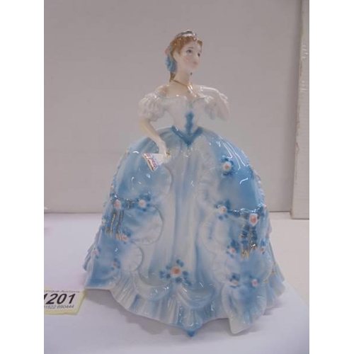 1201 - Two Royal Worcester limited edition figures - 'The First Quadrille' and 'A Royal Presentation'.