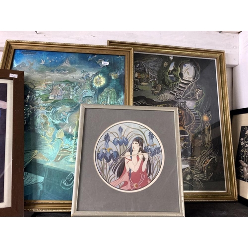 423 - A quantity of mythical themed prints