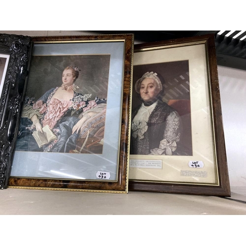 430 - A quantity of period ladies portrait prints