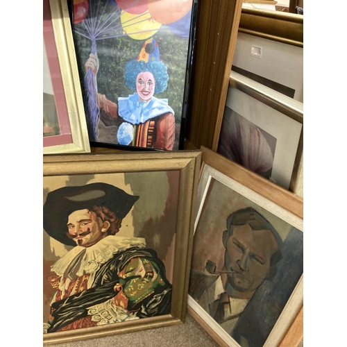 438 - A quantity of oil portraits & paintings