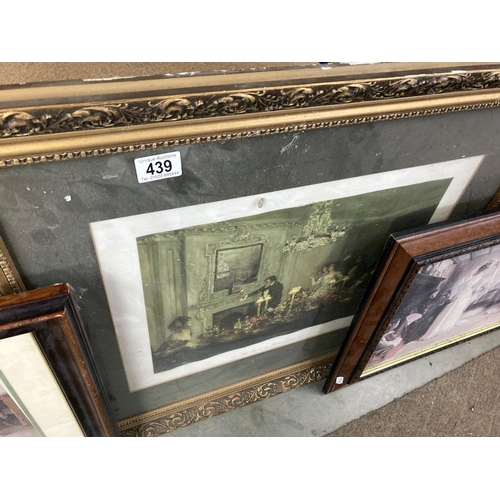 439 - A quantity of period fresco scenes & 2 other prints