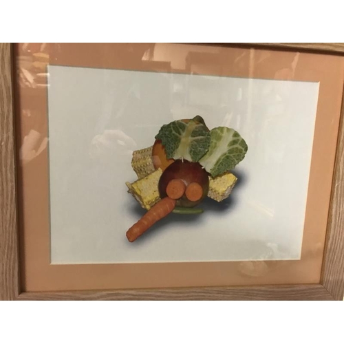 451 - Seven fruit & Vegetable art photos / prints