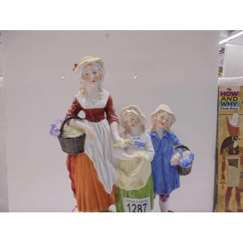 1287 - A Yardley's Old English Lavender advertising figure group, 32 cm tall.