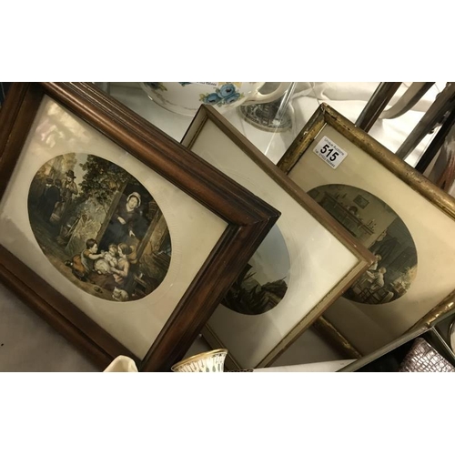 515 - A quantity of framed and glazed pictures