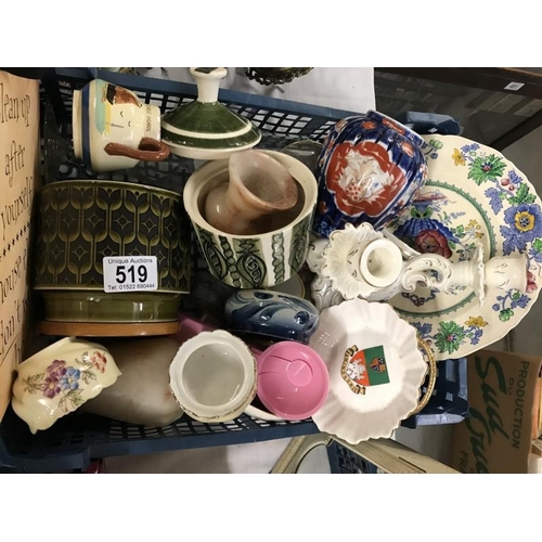 519 - An interesting quantity of China & pottery including miscellaneous items