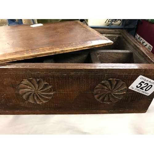 520 - Decorative wooden box