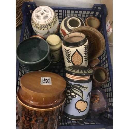 526 - A collection of ceramic pots