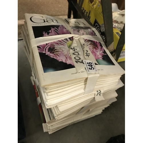 546 - A large quantity of garden magazines