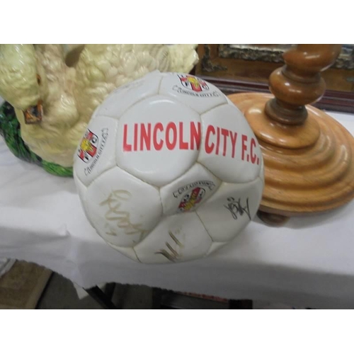 1416 - A signed Lincoln City football.