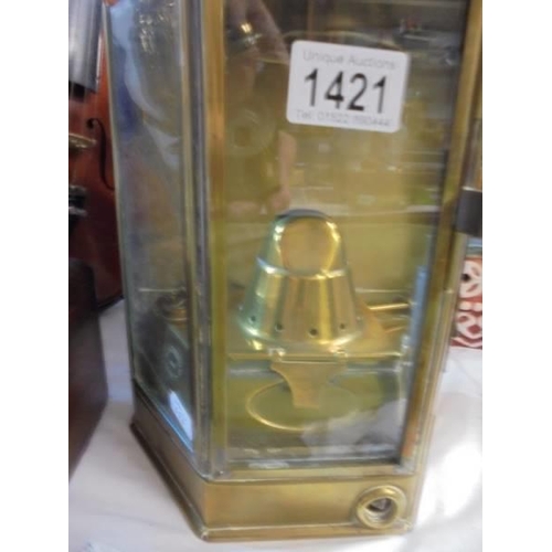 1421 - A WW2 brass Alderson & Gyde Ltd., brass ships passageway lantern, dated 1943.