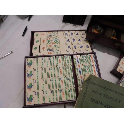 1437 - A good early 20th century Mah Jong set (with later additional stands).