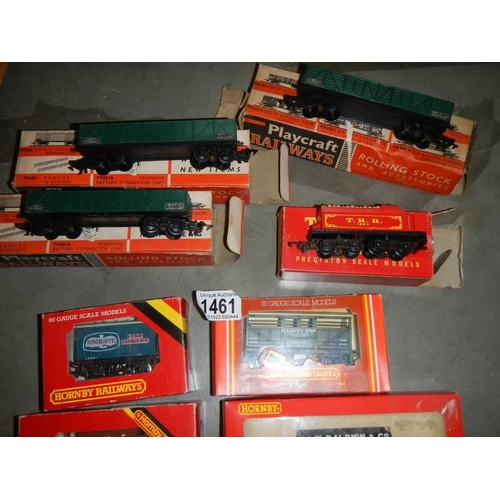 1461 - A quantity of boxed Hornby and Triang rolling stock.