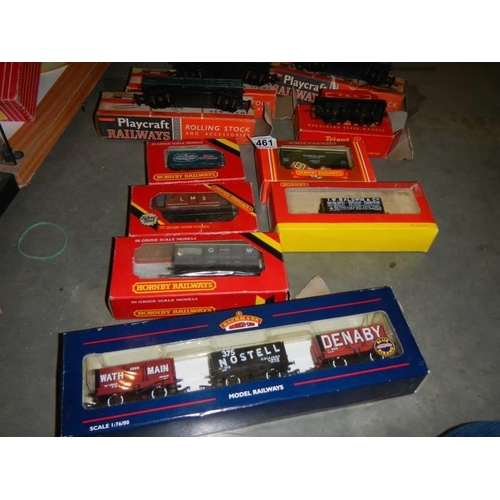 1461 - A quantity of boxed Hornby and Triang rolling stock.