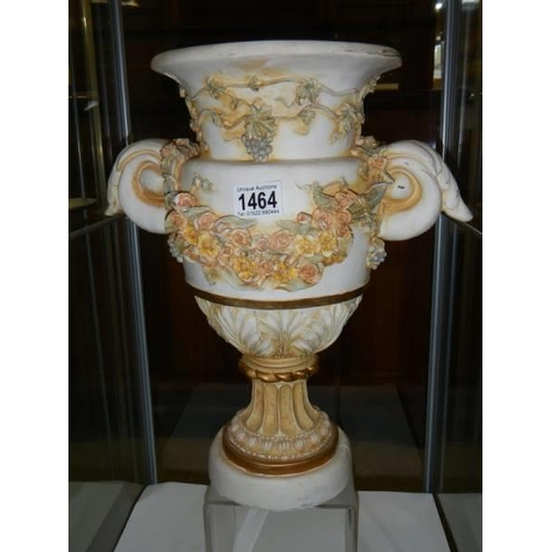 1464 - A Grecian style tall vase, COLLECT ONLY.