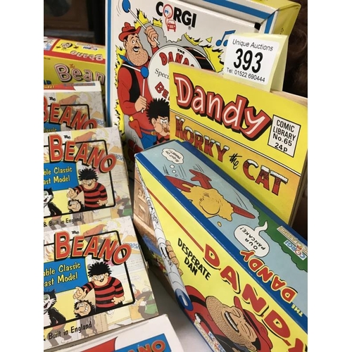 393 - A quantity of Dandy Beano collectables,