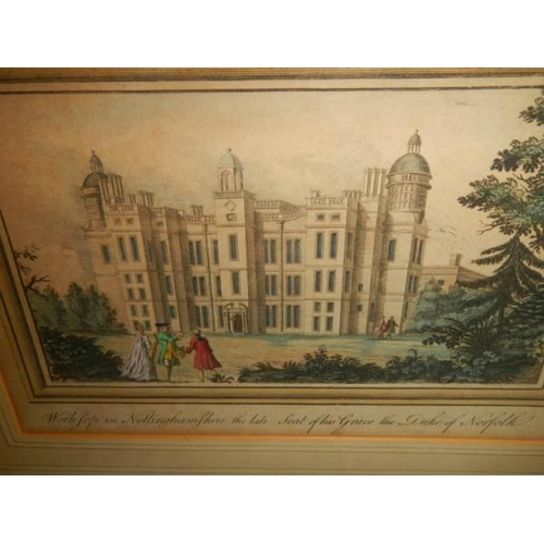 1515 - A framed and glazed 19th century copper engraving of Workshop Nottinghamshire, COLLECT ONLY.