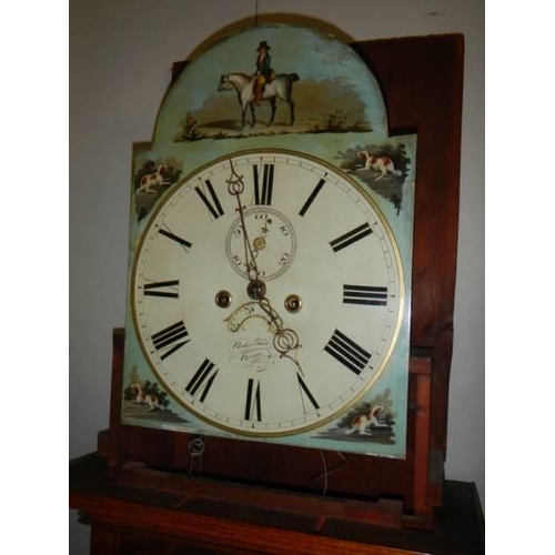 1585 - A good Victorian mahogany eight day Grandfather clock by Robinson, Brigg. COLLECT ONLY.