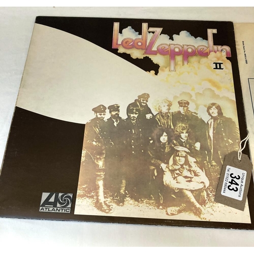 343 - Led Zeppelin, Plum Label. Vinyl vgood, Cover used