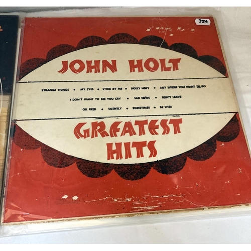 354 - 2 John Holt albums, Greatest hits studio 1 label & My Desire. Both vinyl vg, Covers used.