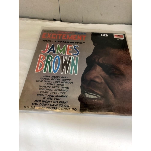 345 - 4 James Brown albums including Sex Machine. Vinyl used, All pro cleaned.