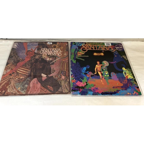 350 - 2 Santana Amigos, 1st Press A1/B1. Vinyl ex & 1 Other. Both pro cleaned.