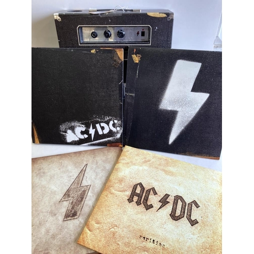 371 - AC/DC Backtracks Collectors Edition Deluxe box set. Vinyl, CD's, DVD Book Ex con