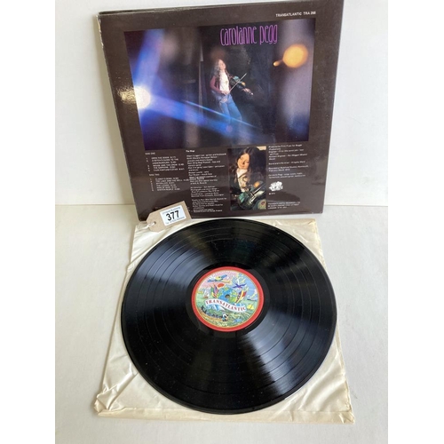 377 - Rare folk LP. Carolanne Pegg by Carolanne Peg. Trans Label 1973 TRA266 Gatefold. Vinyl Ex, Cover Ex