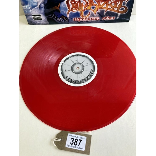 387 - Significant Other, Limp Bizkit. Limited Edition Red vinyl. Vinyl Ex, Cover V-Good+