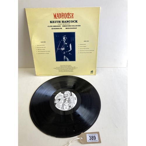 389 - Rare Folk, Keith Hancock, Mad House. SPIV Records. Vinyl Ex con, Cover VGood+. Includes lyrics.