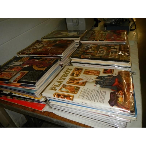 1731 - A good selection of Playboy magazines, complete years 1971, 1972, 1974, 1975, 1976 and 1977.