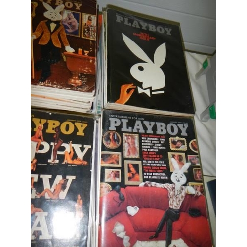 1731 - A good selection of Playboy magazines, complete years 1971, 1972, 1974, 1975, 1976 and 1977.