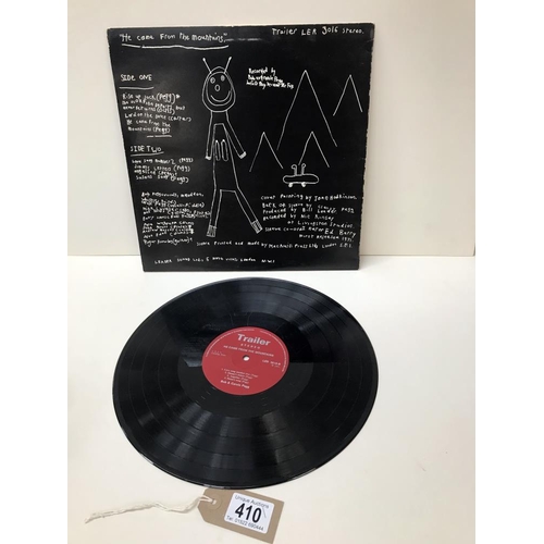 410 - Rare Folk, He Came From The Mountains. Bob & Carole Pegg, Trailer Label A2/B1. Vinyl Ex