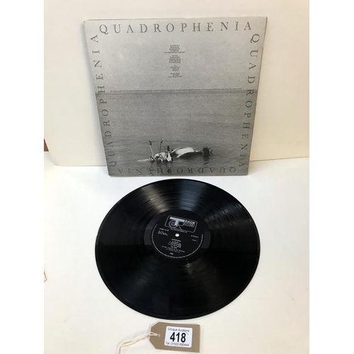 418 - Who, Quadrophenia. Gatefold track records. With booklet. Vinyl V-Good+