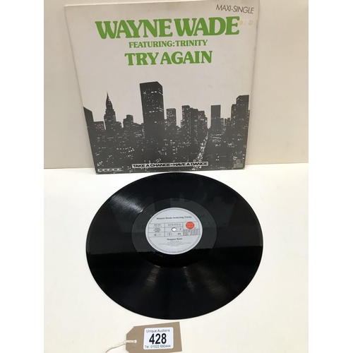 428 - Roots Reggae 2x Wayne Wade 12In Singles, Babylon Don't Like Dreadlocks & Try Again