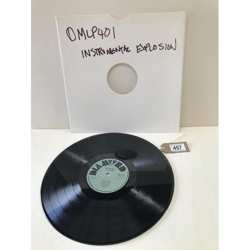 457 - Rare, Winston Curtis Instrumental Explosion LP. Diamon Label DMLP401. No cover, Pro cleaned.