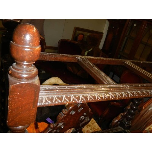 1758 - A carved oak umbrella/stick stand, COLLECT ONLY.