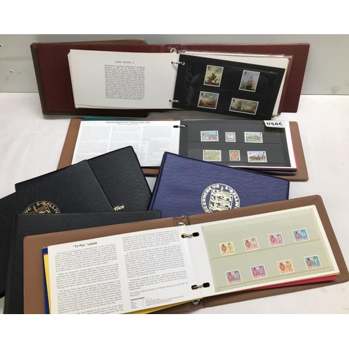 1180C - A collection of official presentation albums 

Including Jersey, Isle of Man and Guernsey