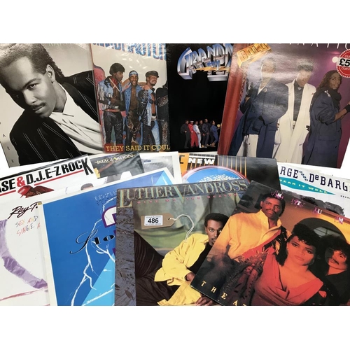 486 - 14 Soul / Funk albums including Grandmaster Flash, Imagination etc Vinyl mixed.