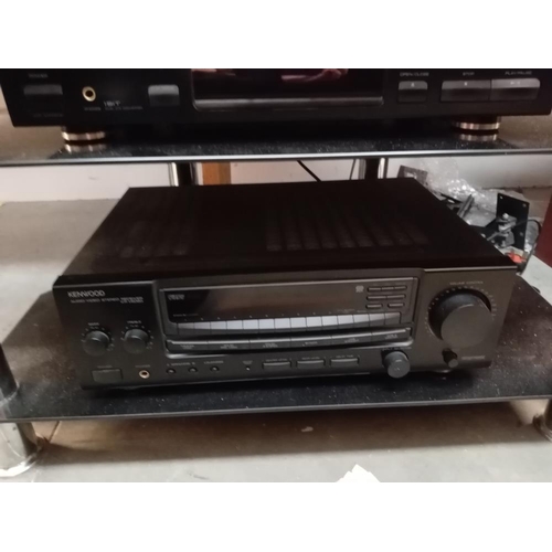 508 - A Kenwood, Hifi Separates. Turntable (SANSUI) Tape deck CD player, audio receiver with Celestion 120... 