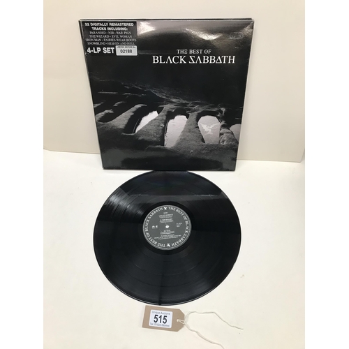 515 - The Best Of Black Sabbath. 4LP set. Limited Edition 02188. Raw LP14 Label. Vinyl Ex, Cover V-Good.