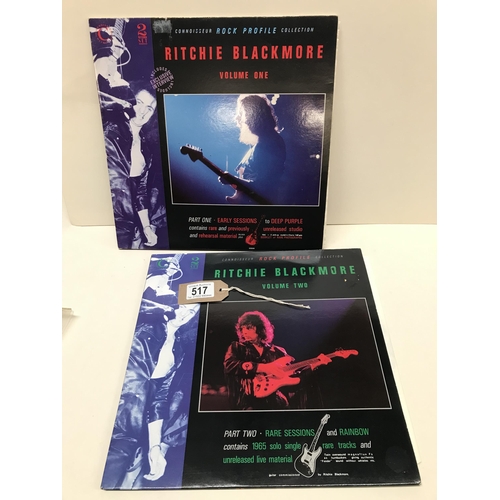 517 - Richie Blackmore, Rock profile collection Vol 1 & Vol 2. Both double LPs. RCM Ex condition.